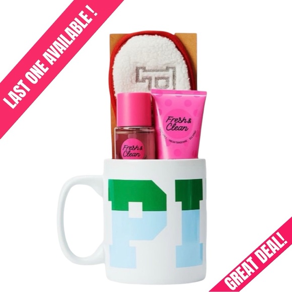PINK Victoria's Secret Other - 🆕FRESH & CLEAN MUG WITH EYE MASK BY PINK! LIMITED EDITION! NEW IN BOX!